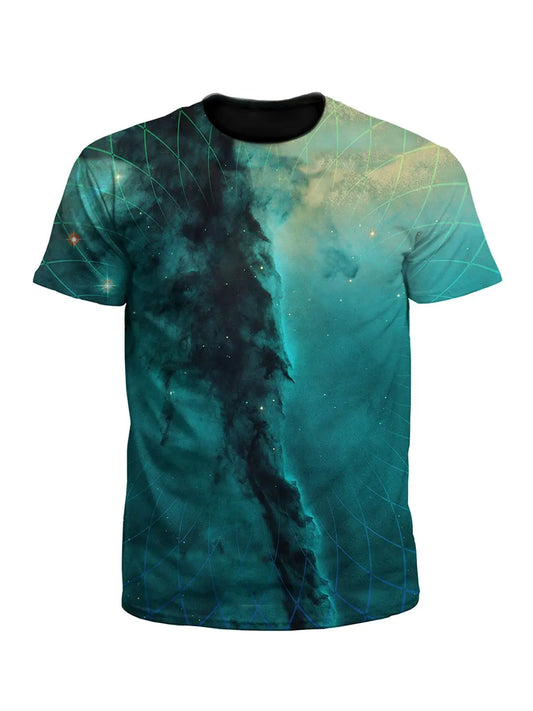 Geometric Cloud Cluster Unisex Space Tee - Boogie Threads