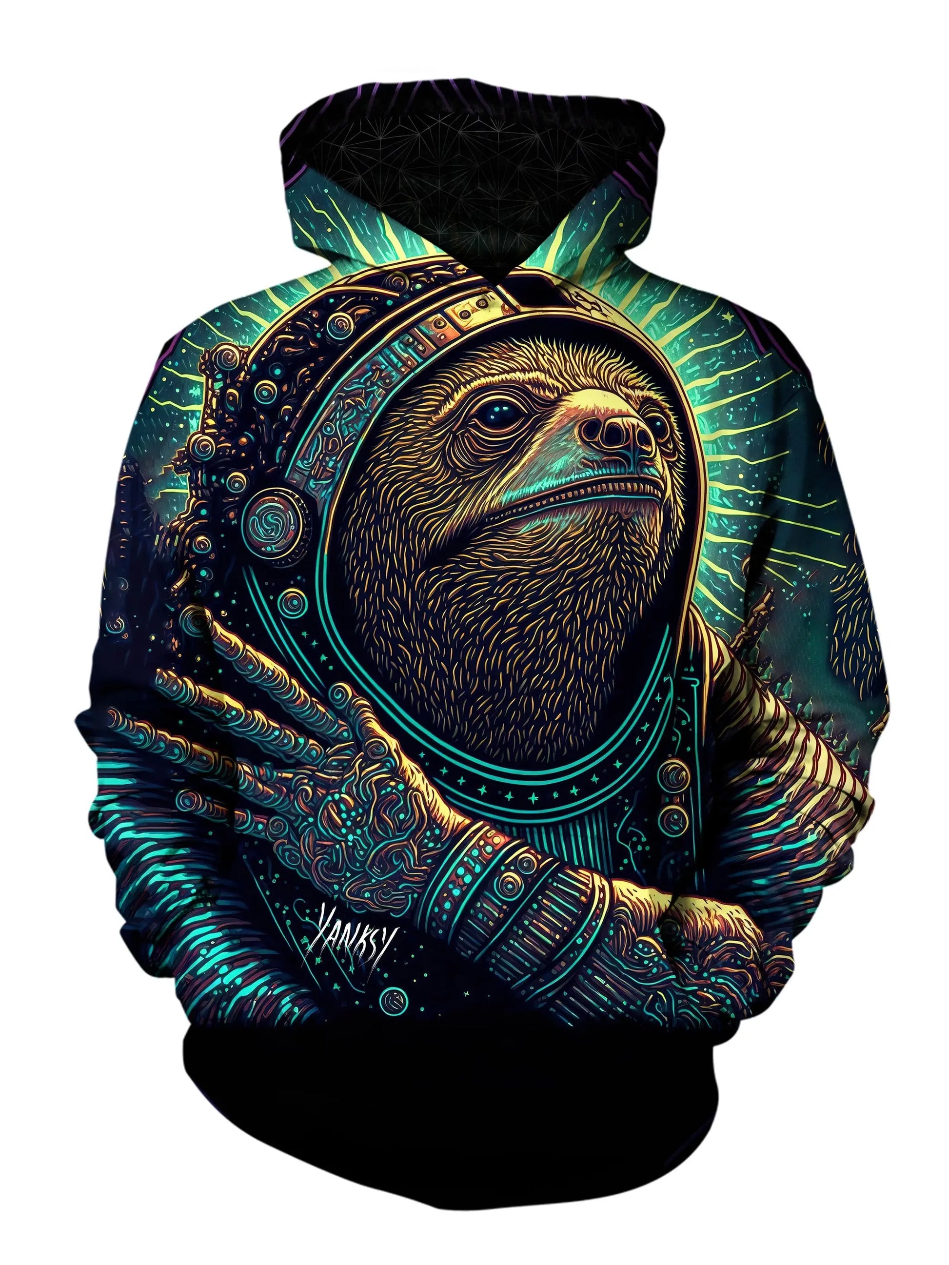 Experience the transformative power of psychedelic design with this unique pullover hoodie