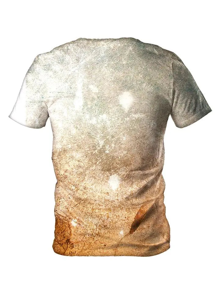 Back view of all over print psychedelic space t shirt by Gratefully Dyed Apparel.