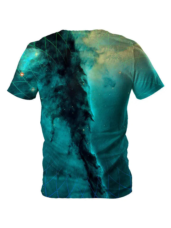 Geometric Cloud Cluster Unisex Space Tee - GratefullyDyed - 2