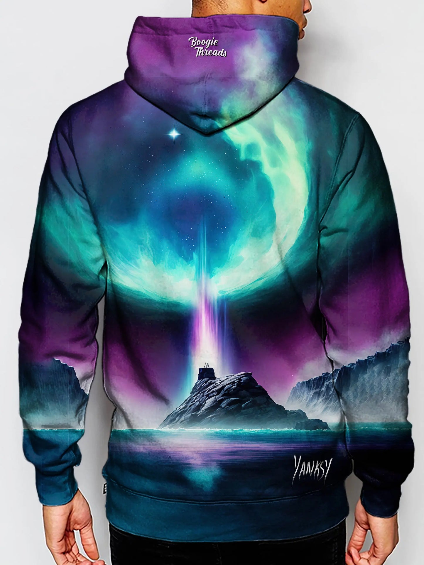 Turn heads wherever you go with this mesmerizing and trippy hoodie