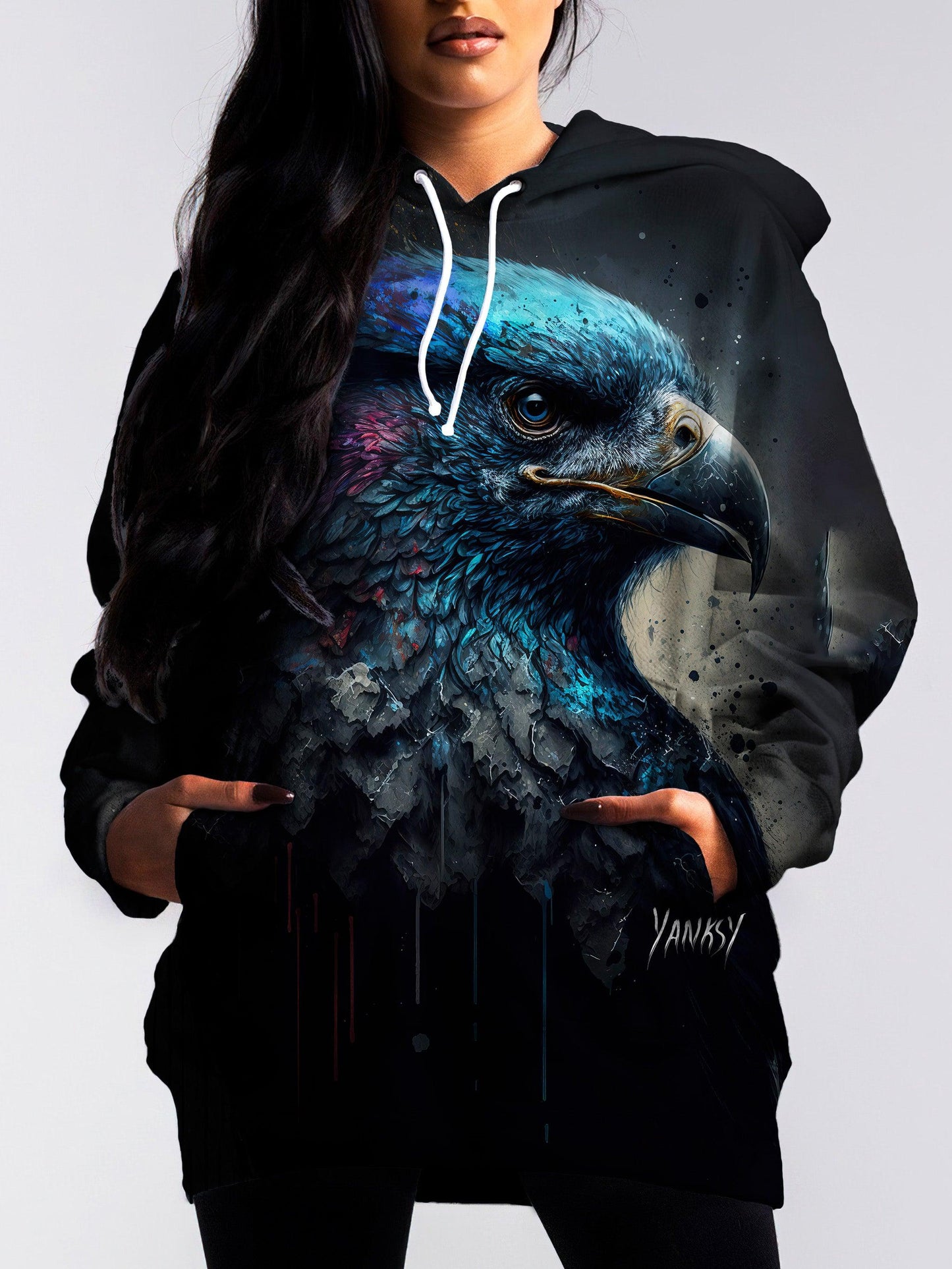 Express your creativity and unique style with this psychedelic sublimation pullover hoodie
