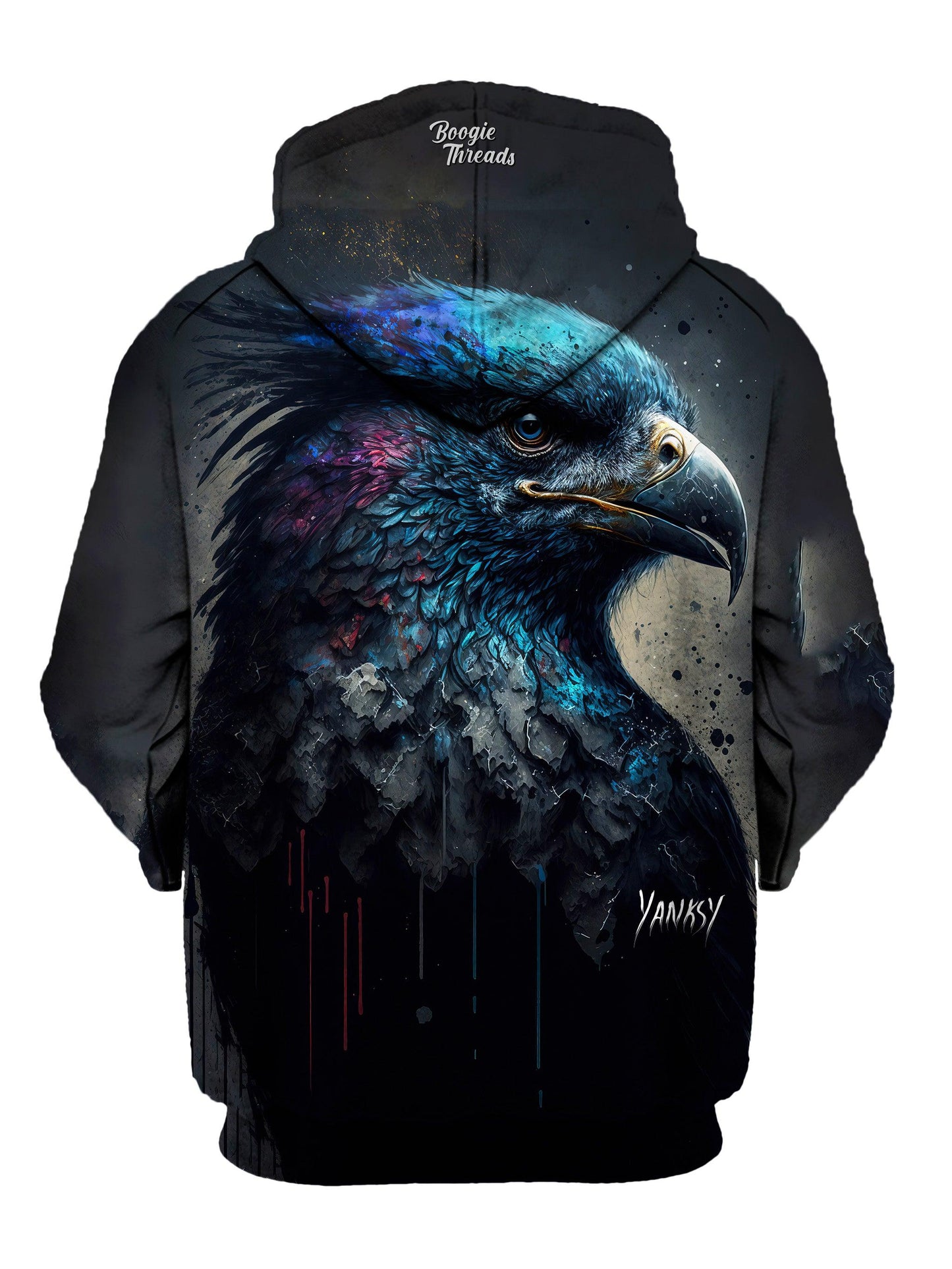 Get ready to make a splash with this mesmerizing sublimation pullover hoodie
