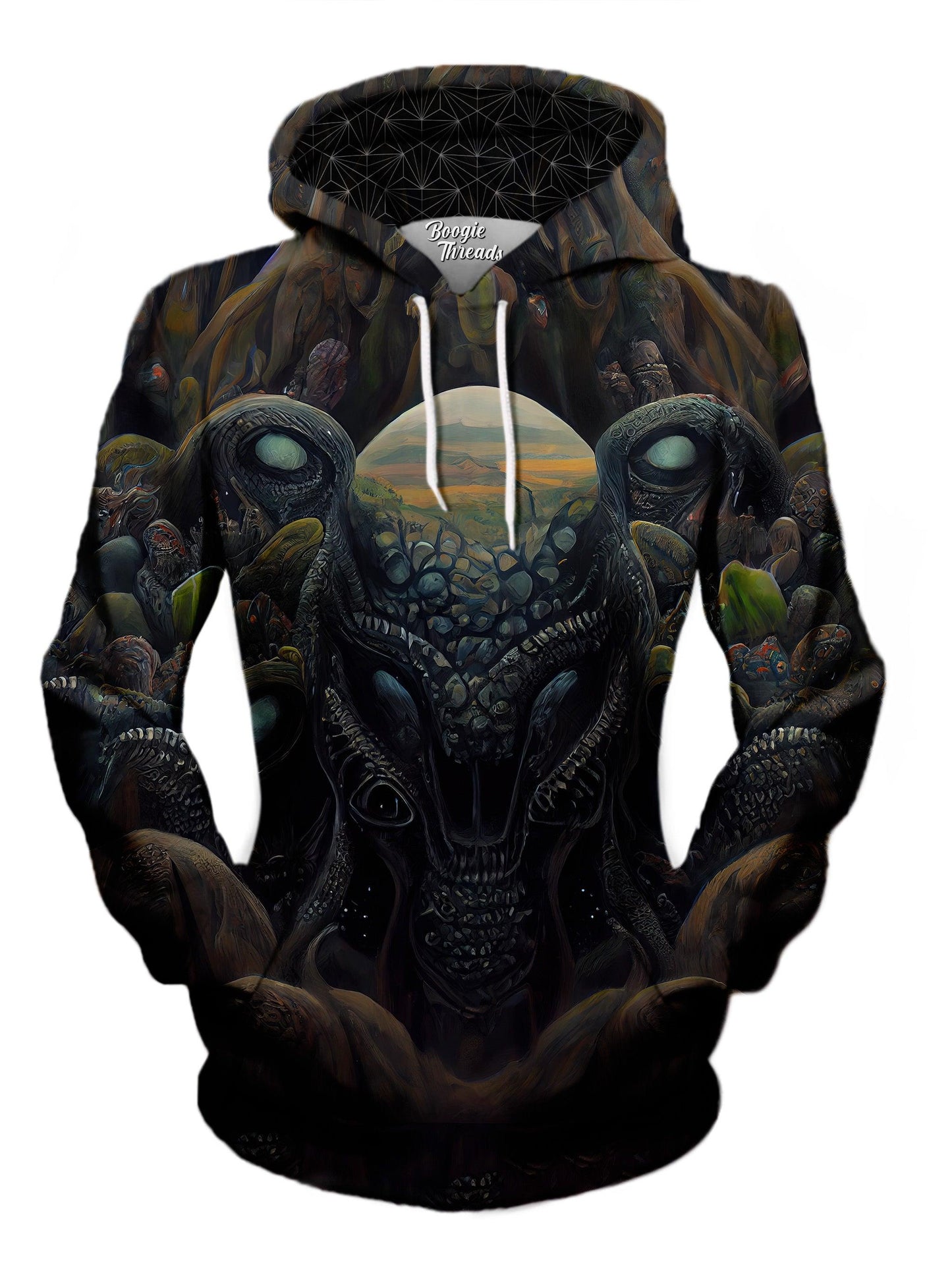 Psychedelic Reflection Unisex Pullover Hoodie - EDM Festival Clothing - Boogie Threads