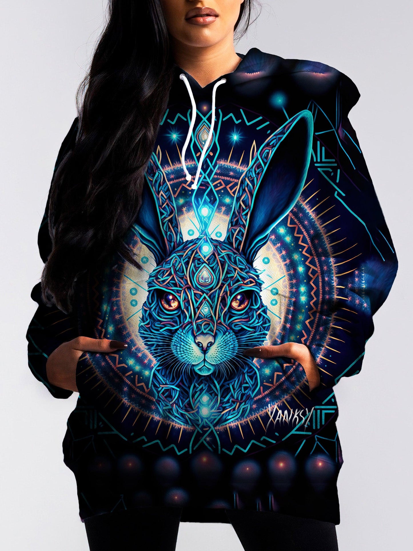 Perfect for raves and festivals, this comfortable pullover hoodie will keep you feeling your best