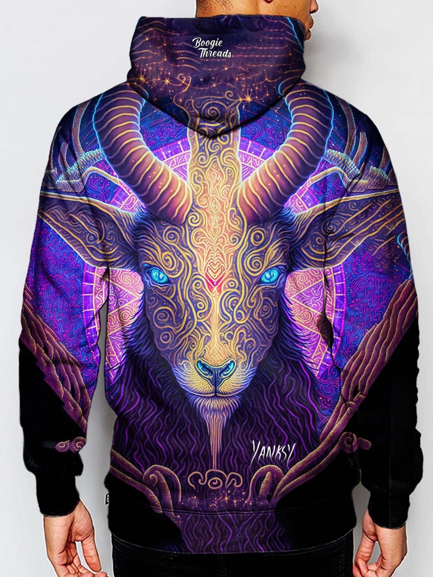 Make a splash with this bright and colorful hoodie