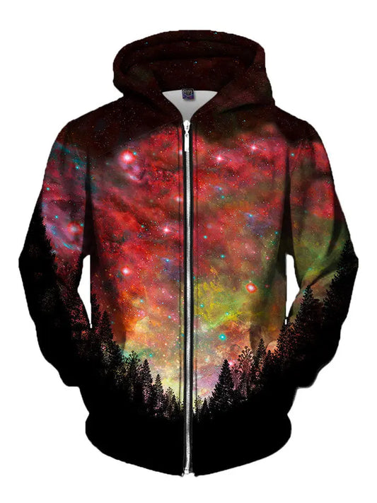 Rasta Woods Zip-Up Hoodie - GratefullyDyed - 3