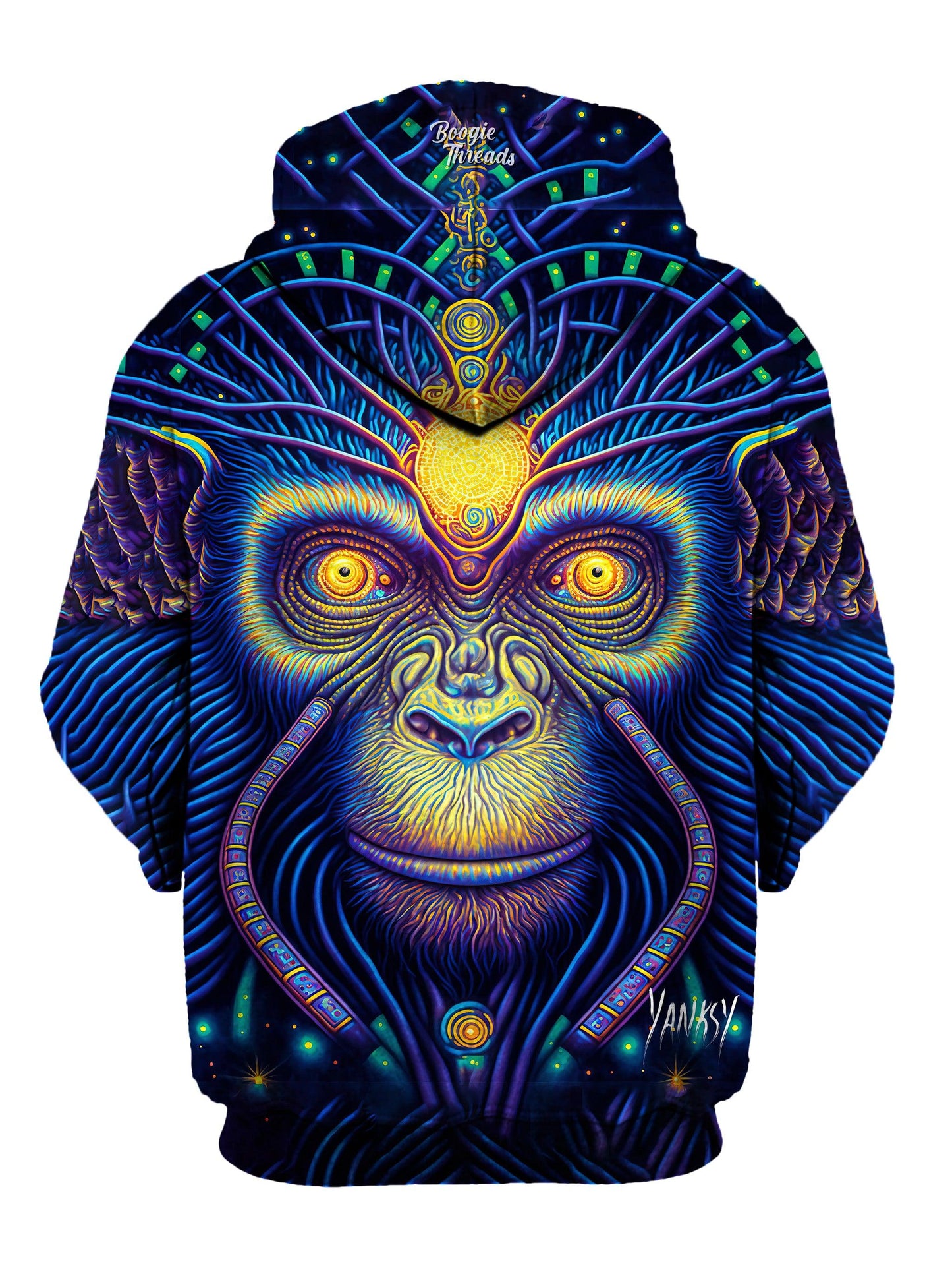 Elevate your wardrobe with this bold and colorful trippy hoodie