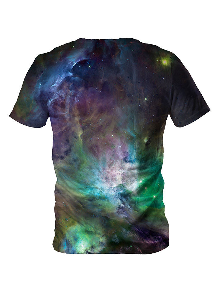 Galactic Green Galaxy Unisex Space Tee - GratefullyDyed - 2