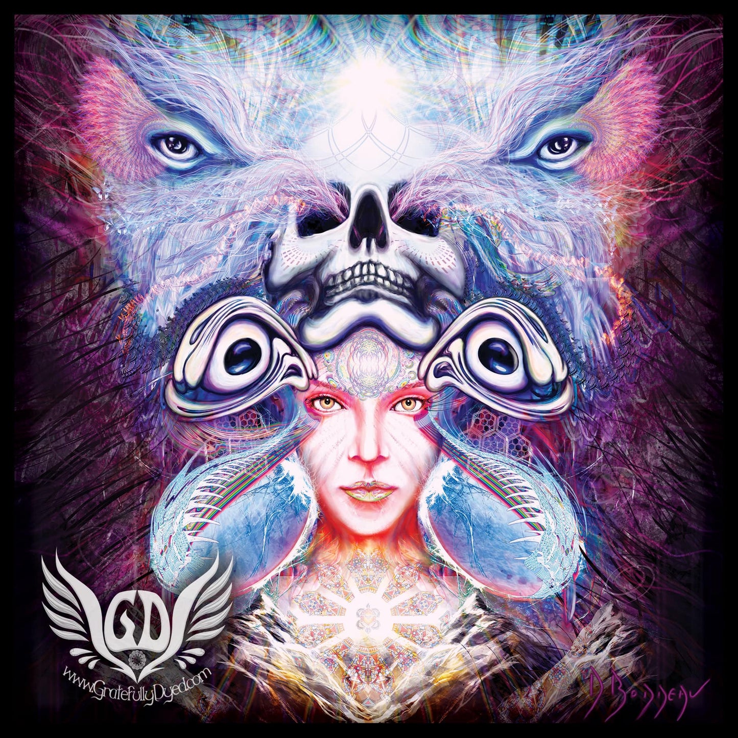 Repressed Illumination Vinyl Sticker - GratefullyDyed - 2