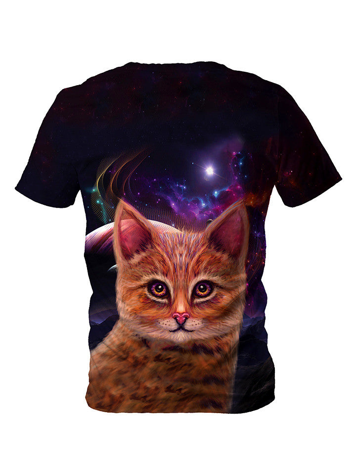 Space Cat Art Tee - GratefullyDyed - 2