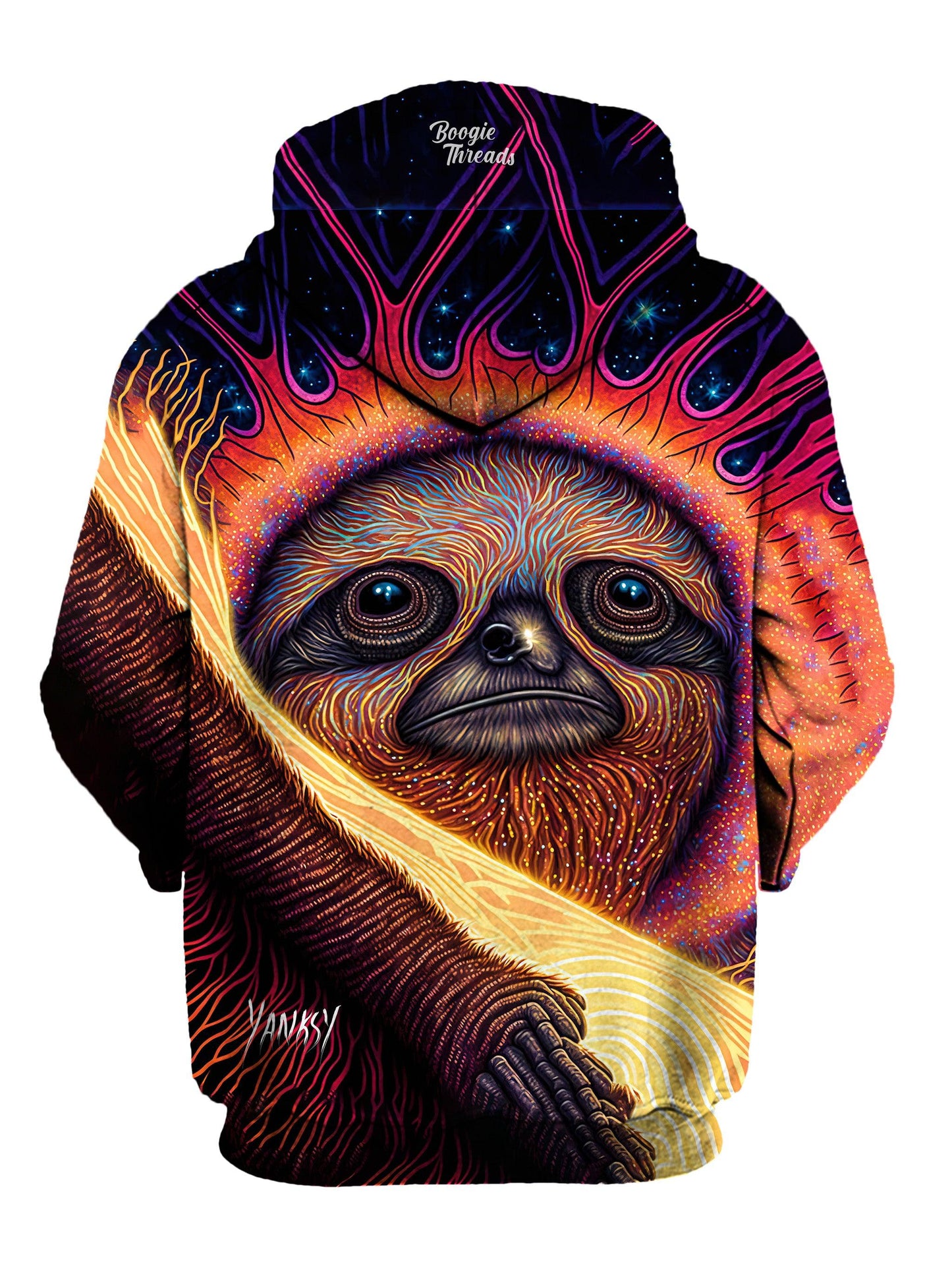 Get ready to dance the night away in this comfortable pullover hoodie