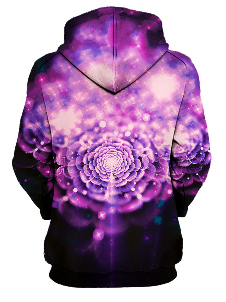 trippy handmade hoodie flower artwork