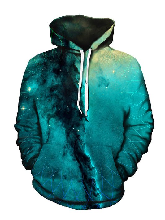 Geometric Cloud Cluster Pullover Hoodie - GratefullyDyed - 1