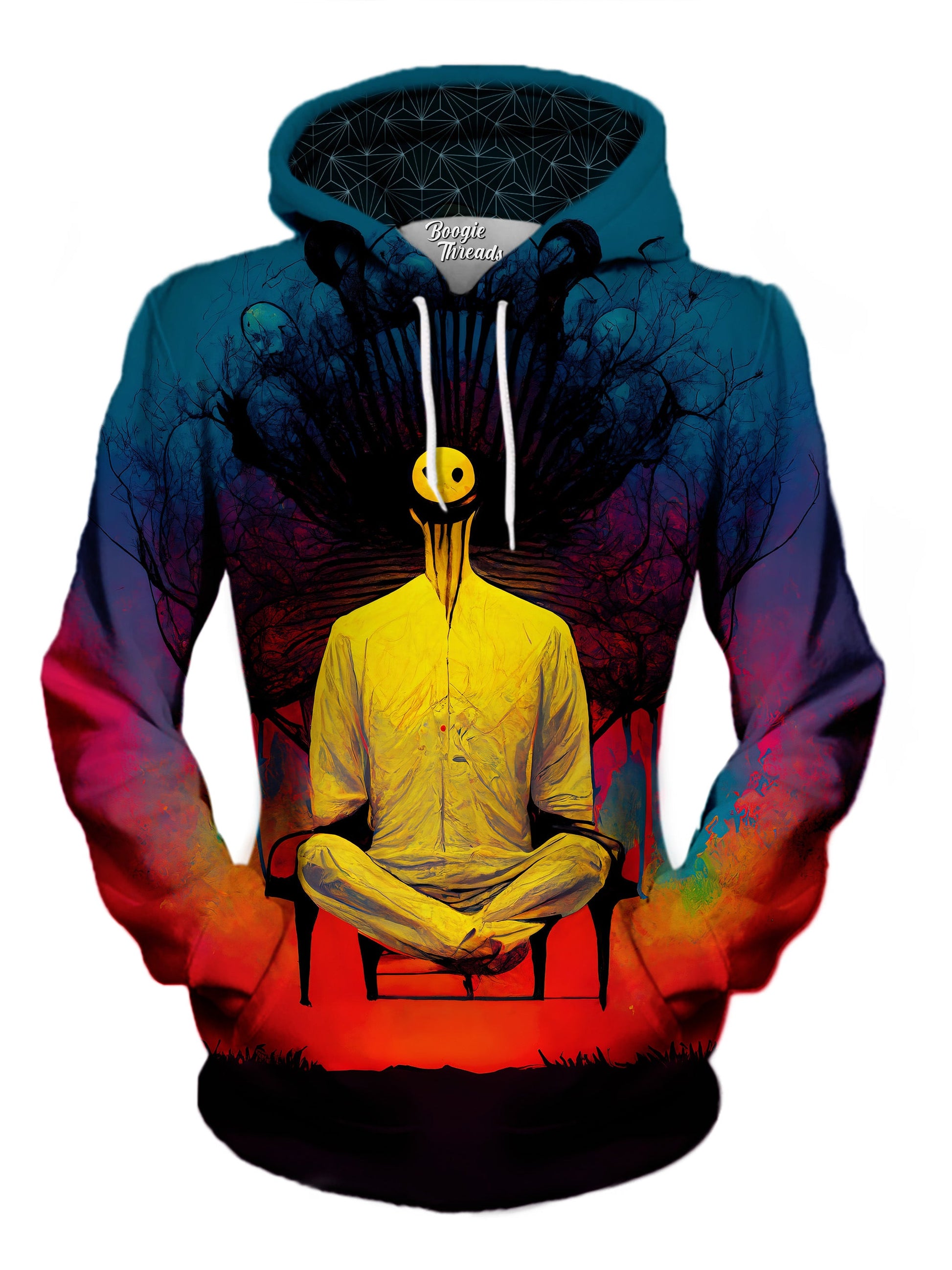 Blank Requiem Unisex Pullover Hoodie - EDM Festival Clothing - Boogie Threads