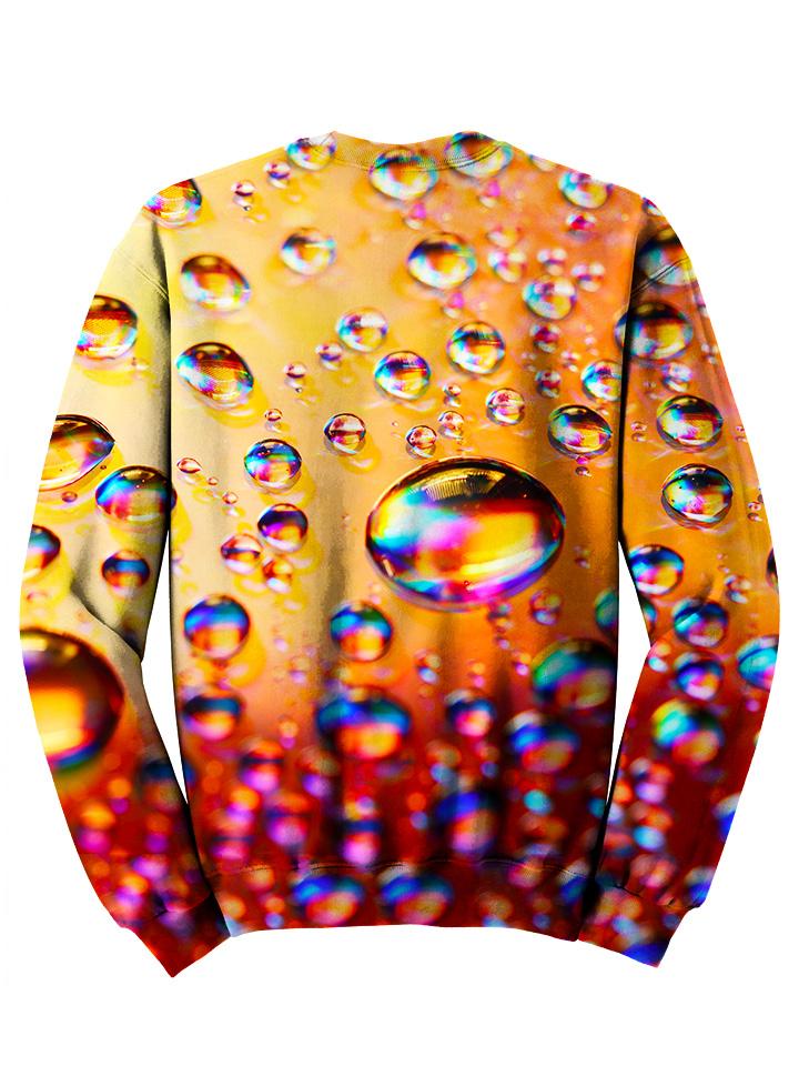 Back view of psychedelic bubble pullover sweat shirt. 