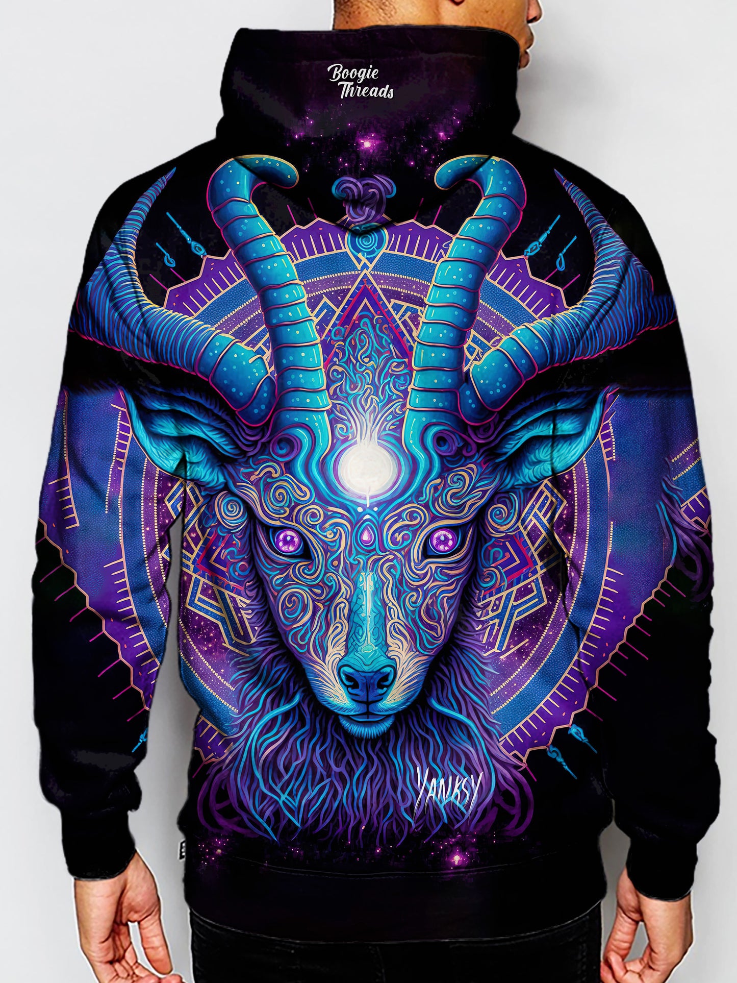 Experience the transformative power of psychedelic design with this one-of-a-kind hoodie