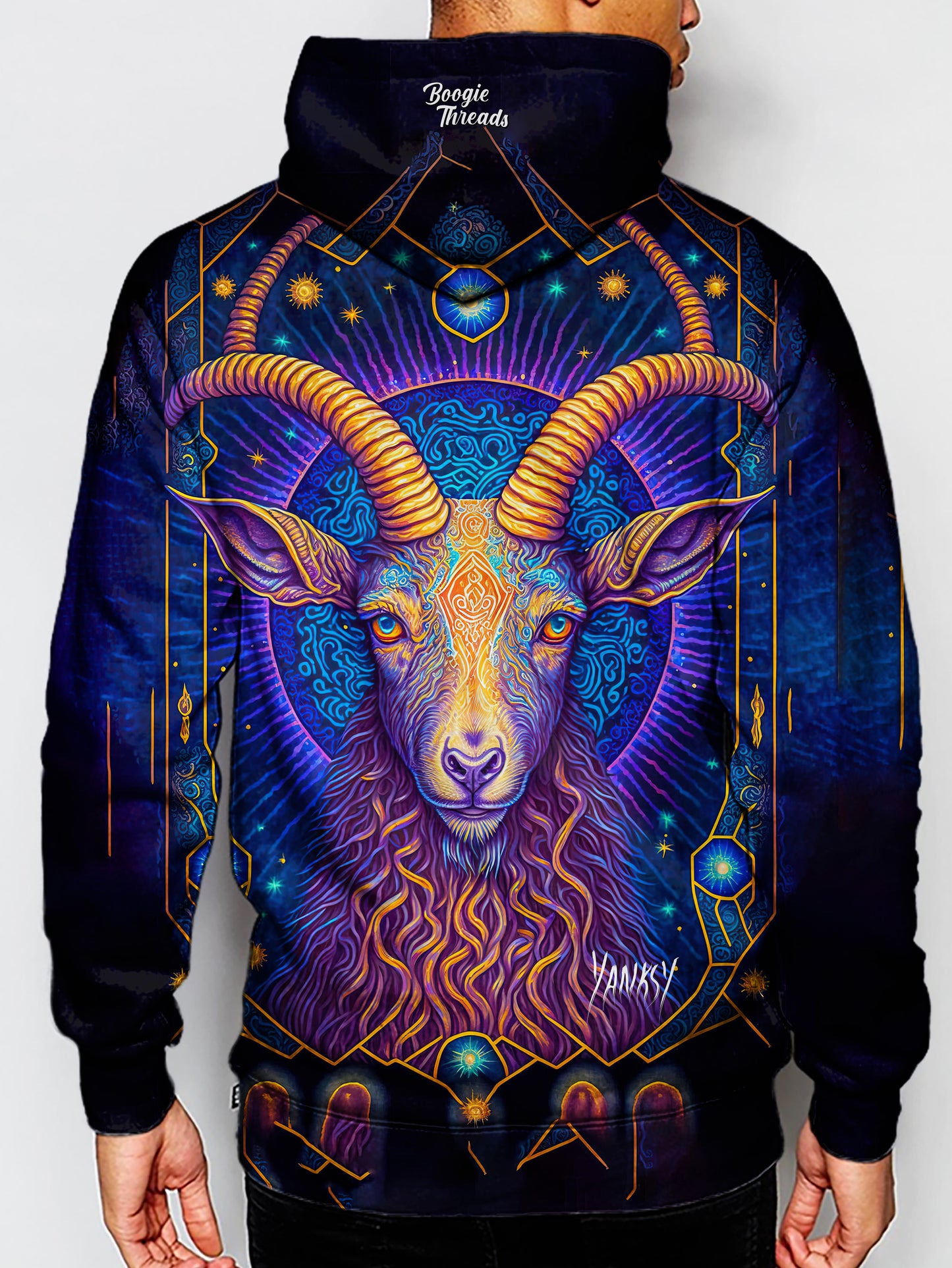 Stand out from the crowd in this bold and colorful sublimation pullover hoodie