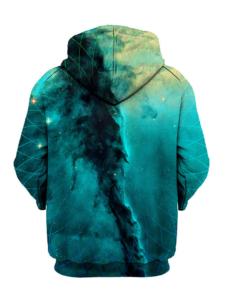 Geometric Cloud Cluster Pullover Hoodie - GratefullyDyed - 2