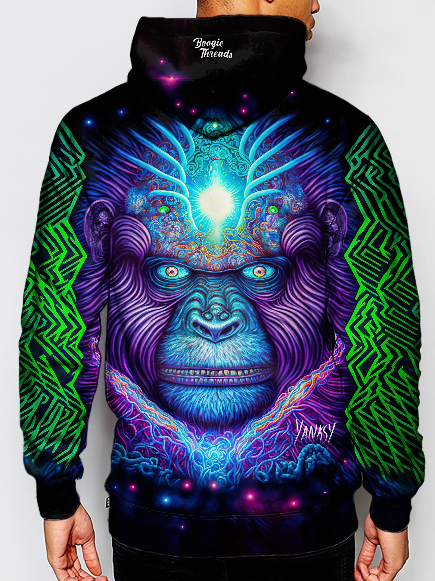 Get ready to enter a world of mesmerizing patterns and vibrant colors with this trippy hoodie