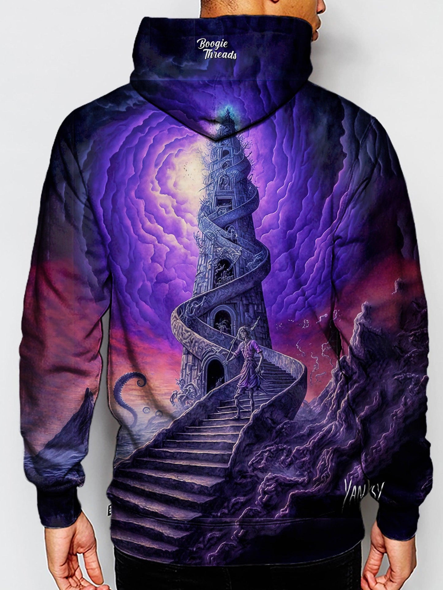 Experience the transformative power of psychedelic design with this one-of-a-kind hoodie