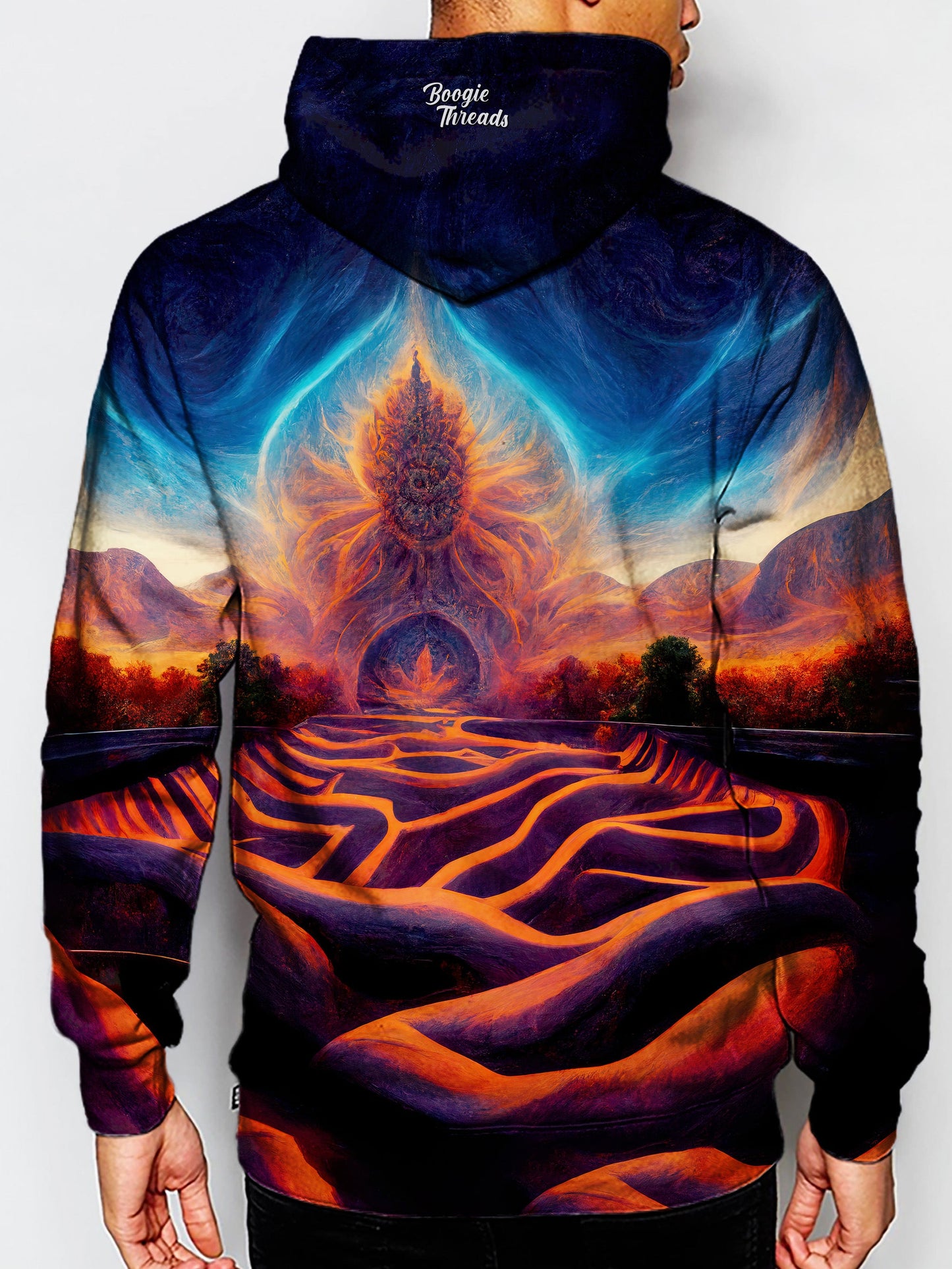Ethereal Luxury Unisex Pullover Hoodie - EDM Festival Clothing - Boogie Threads