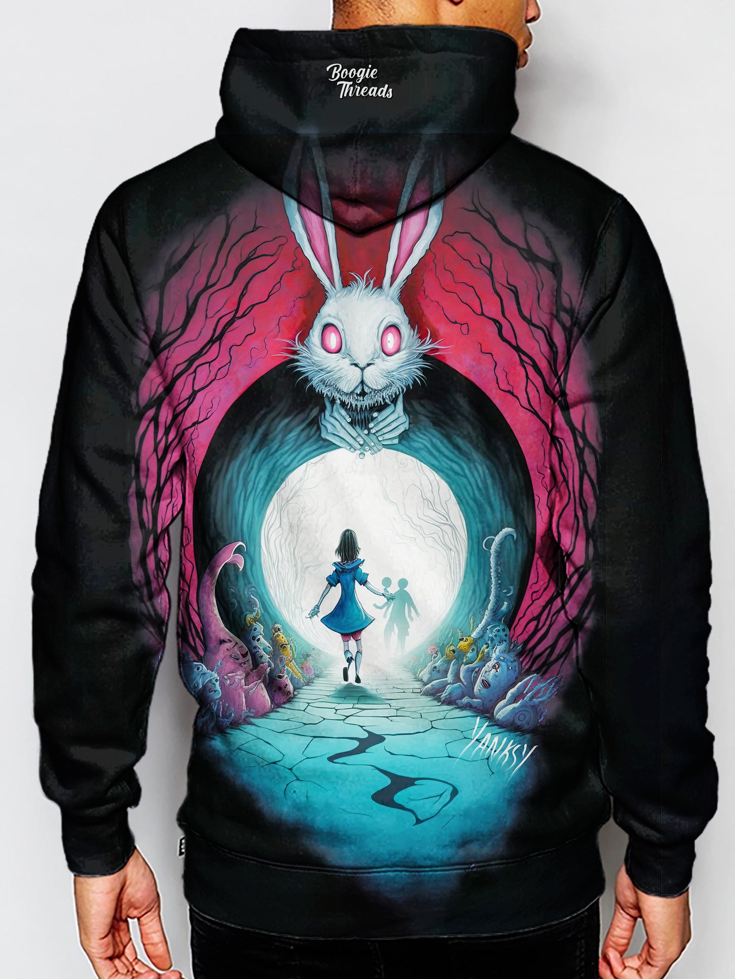 Stand out from the crowd in this bold and colorful sublimation pullover hoodie