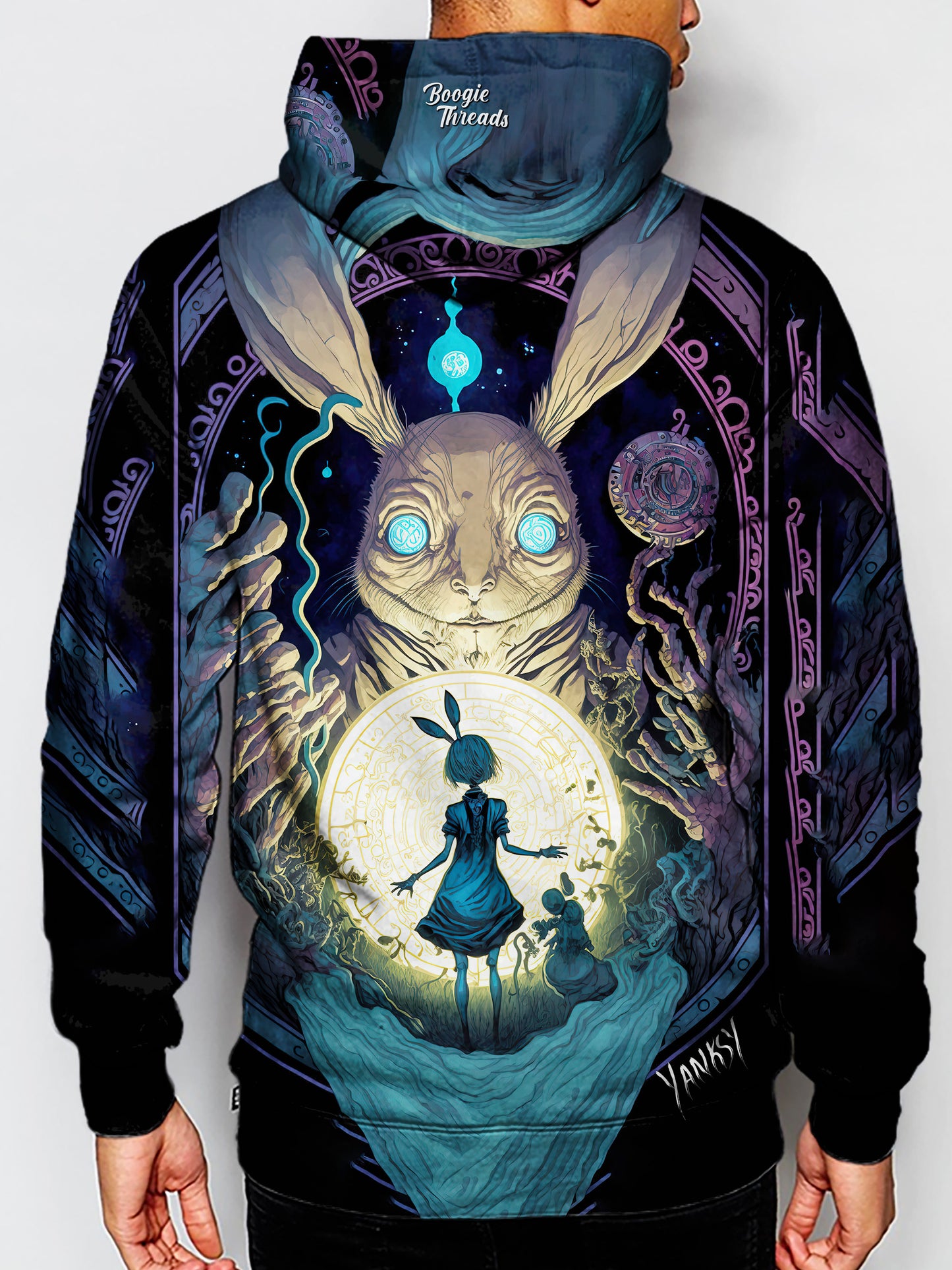 Turn heads wherever you go with this mesmerizing and trippy hoodie