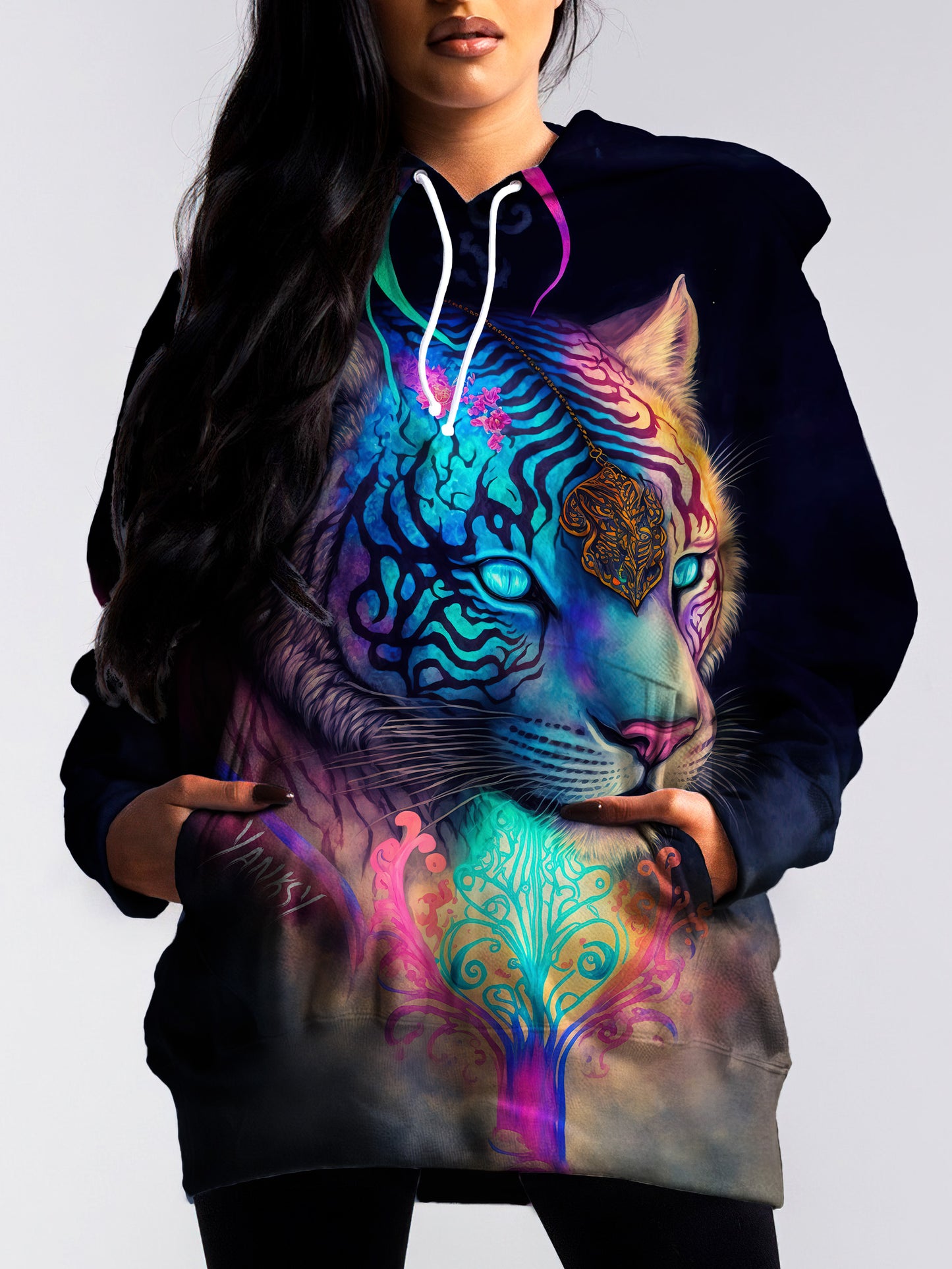 Perfect for raves and festivals, this comfortable pullover hoodie will keep you feeling your best