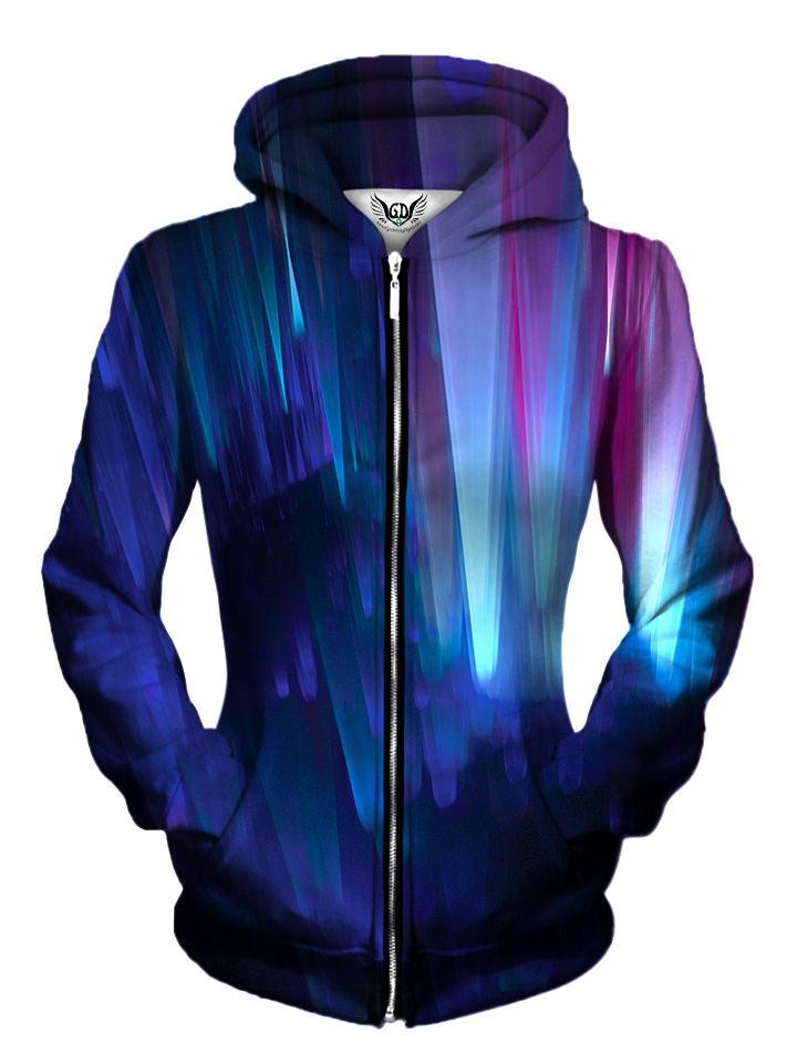Beautiful Northern Lights Womens Zip Up