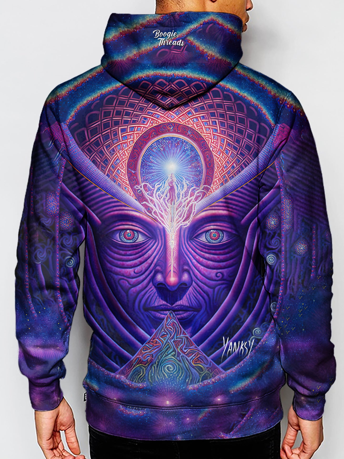 Make a splash with this bright and colorful hoodie