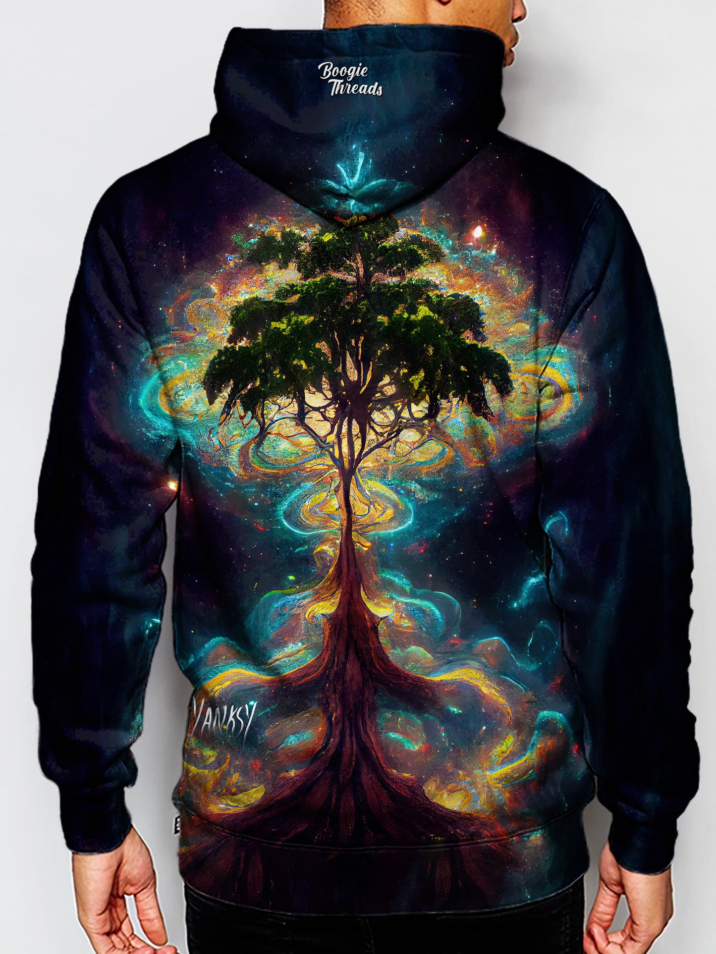 Stand out from the crowd in this bold and colorful sublimation pullover hoodie