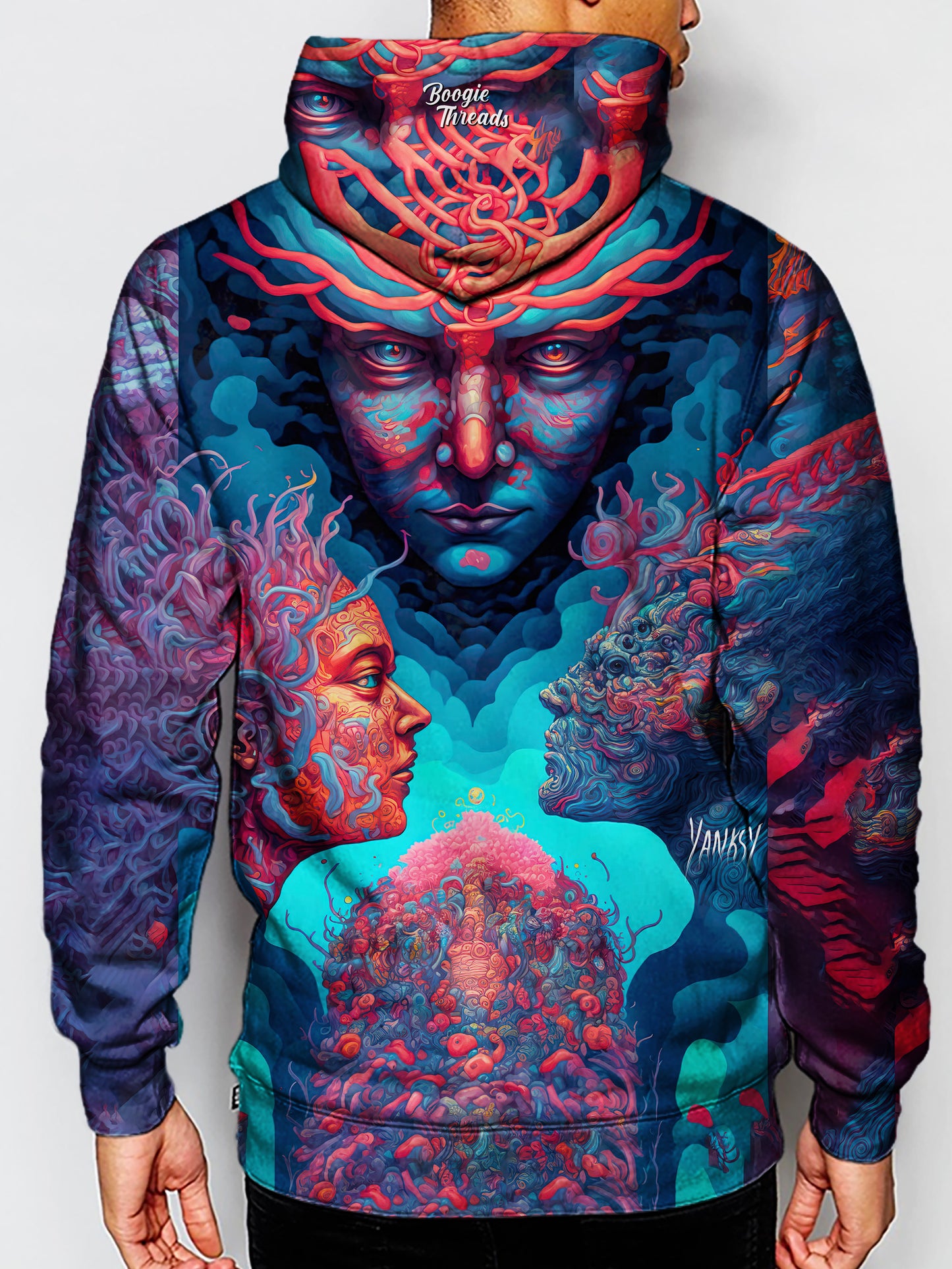 Get ready to enter a world of mesmerizing patterns and vibrant colors with this trippy hoodie
