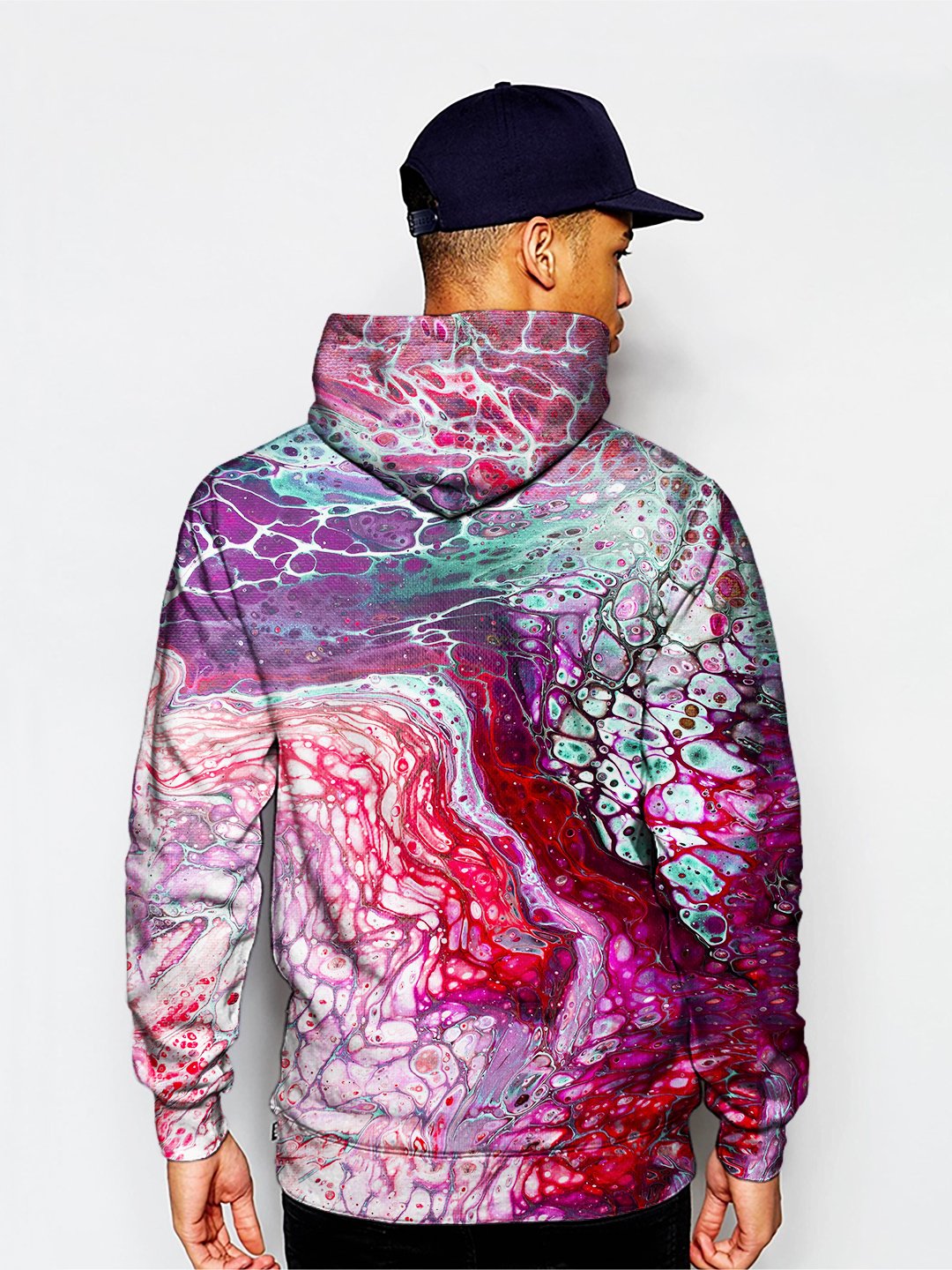 Trippy Painting Print Hoodie