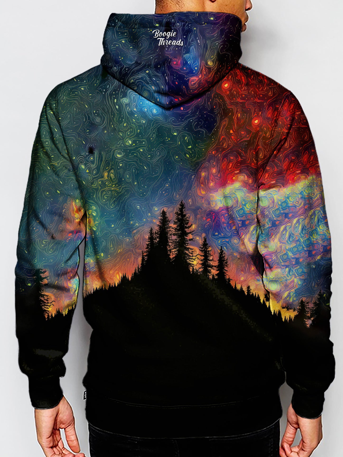 Embrace your unique style with this bright and colorful hoodie