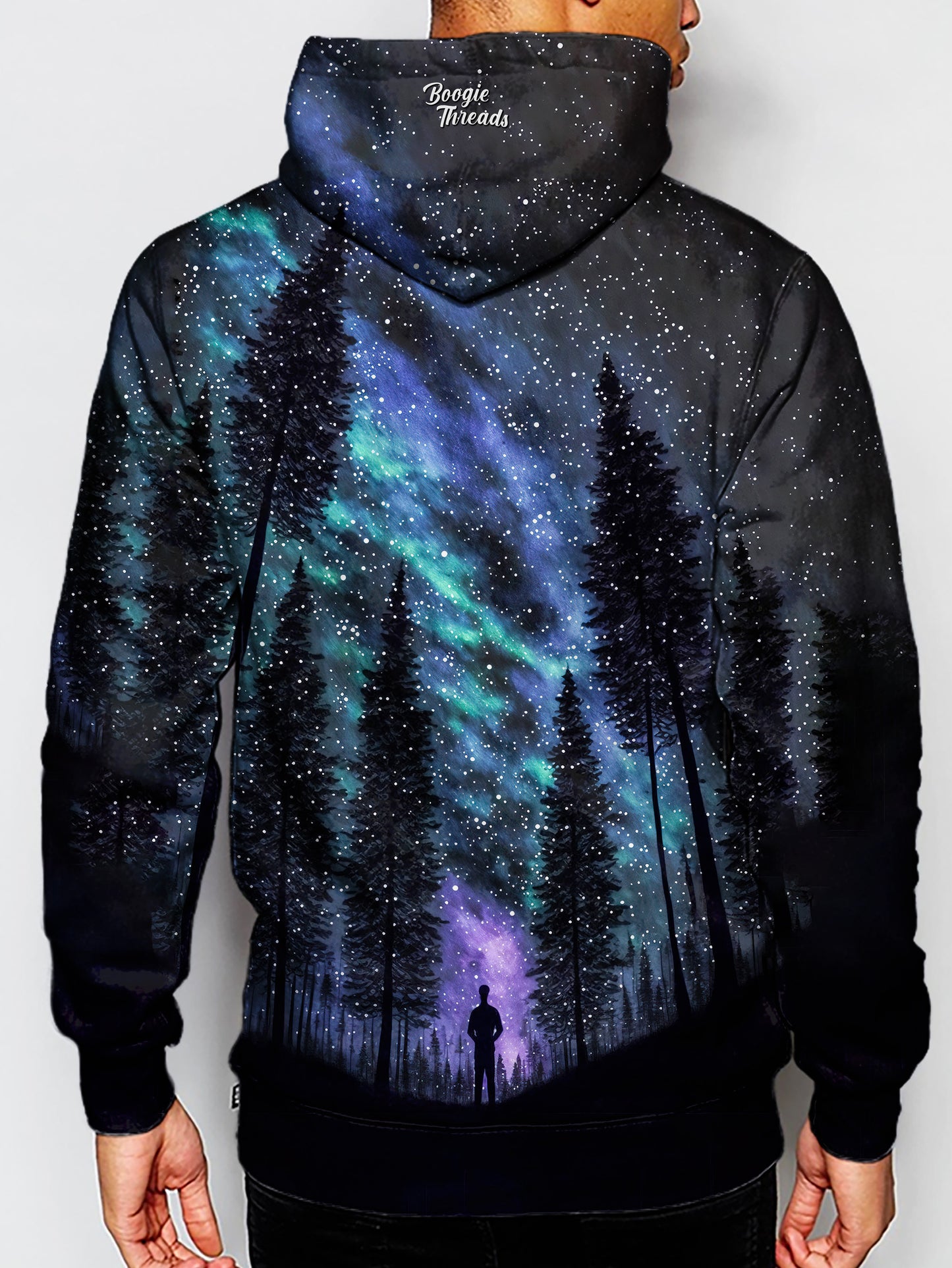 Make a splash with this bright and colorful hoodie