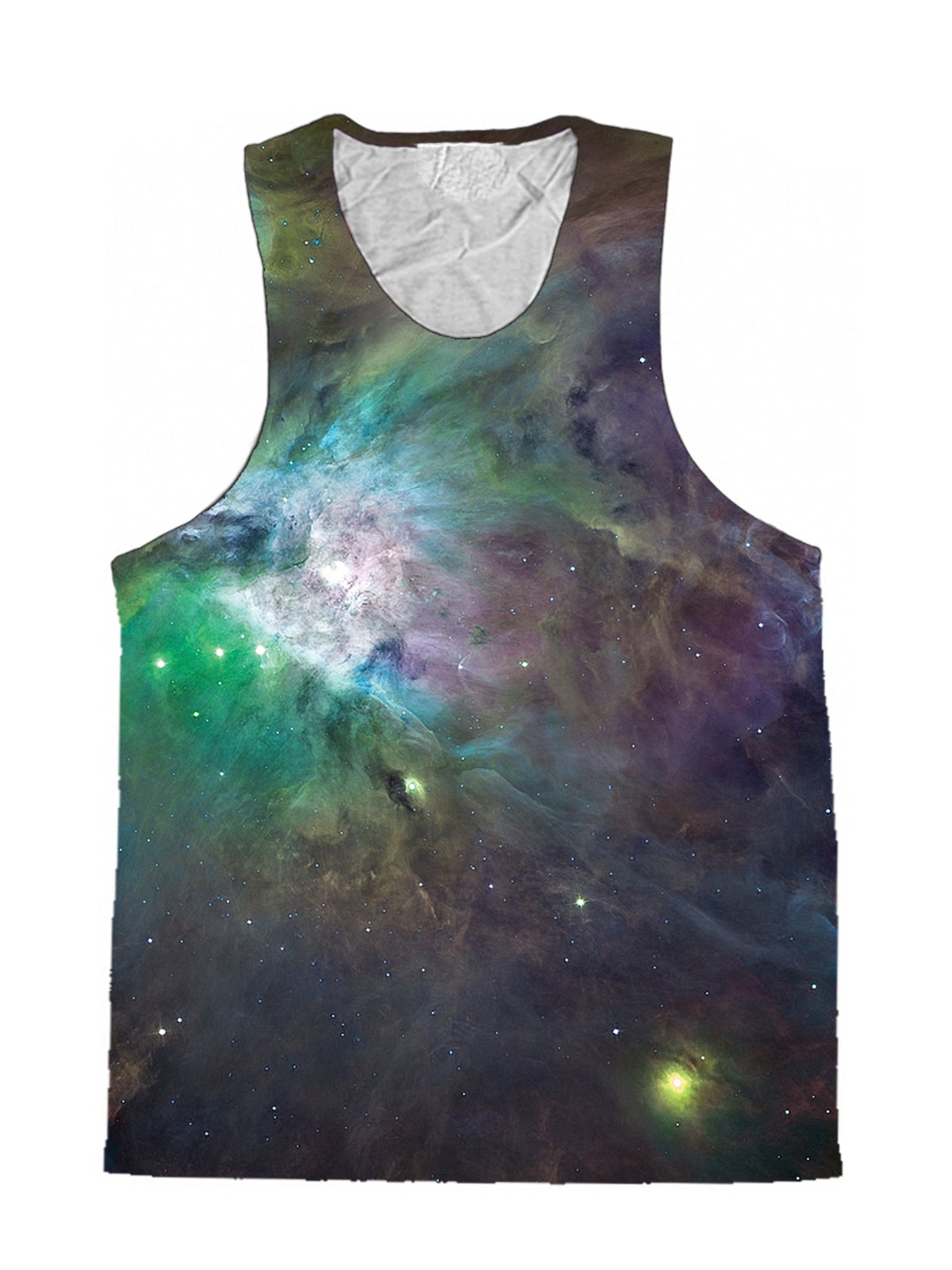 Galactic Green Galaxy Premium Tank Top - Boogie Threads