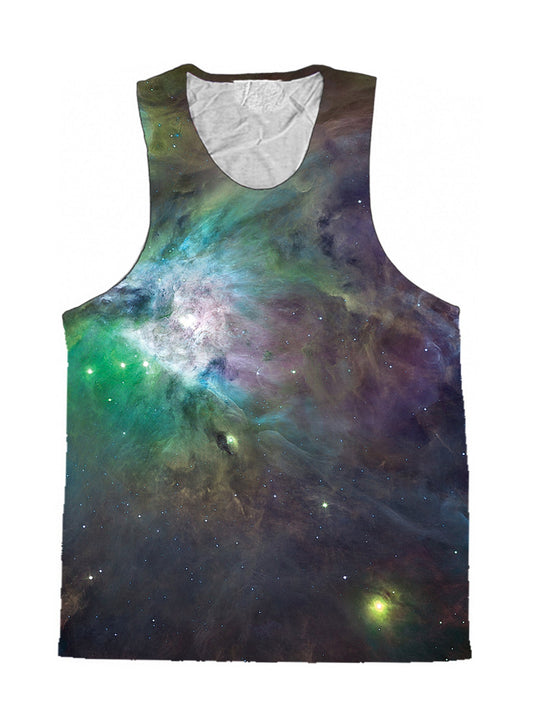 Galactic Green Galaxy Premium Tank Top - Boogie Threads