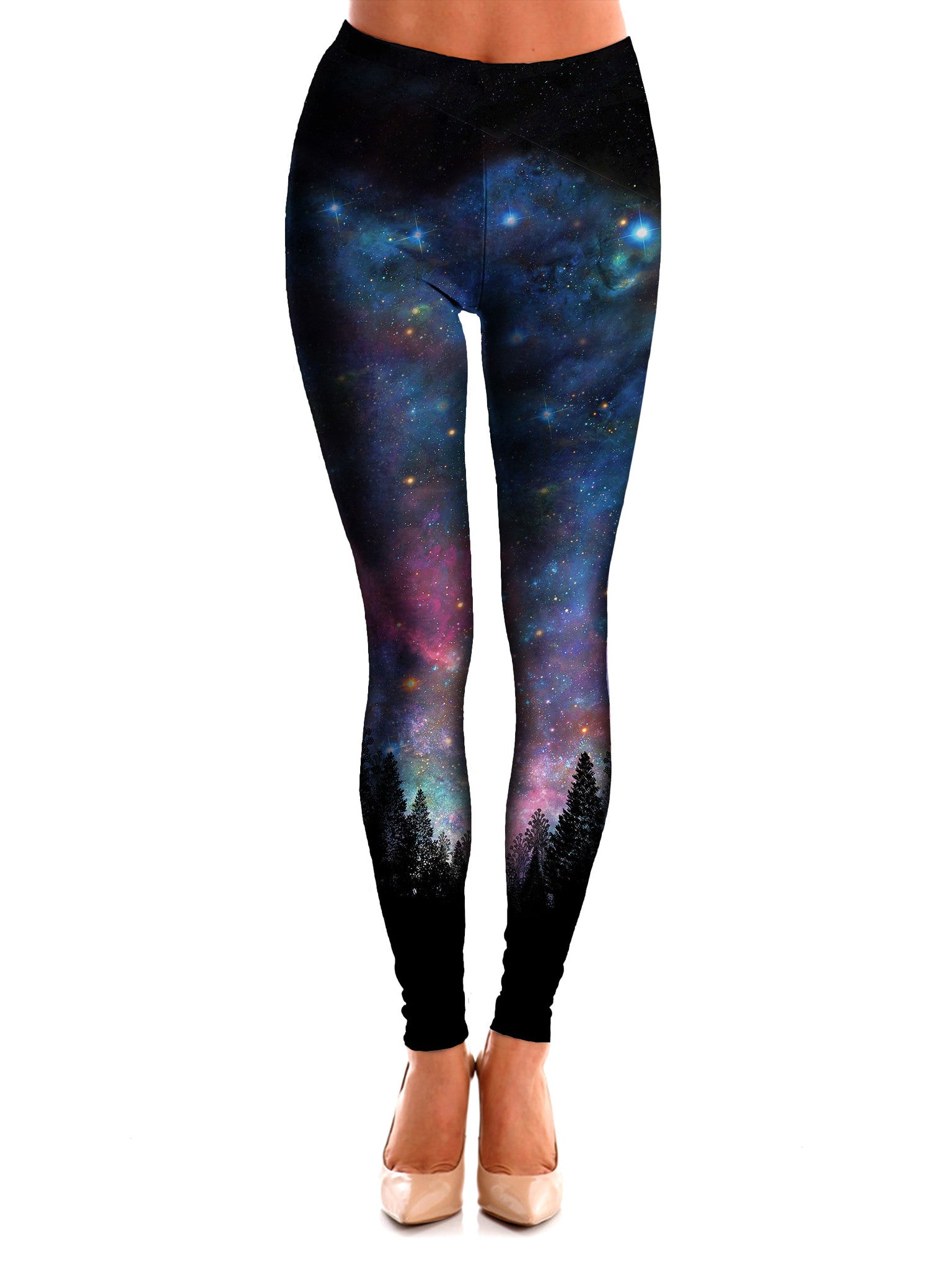Printed Galaxy Forest Space Leggings - Best Festival Clothing