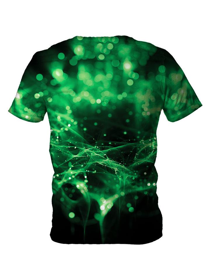 Back view of all over print psychedelic space t shirt by Gratefully Dyed Apparel.