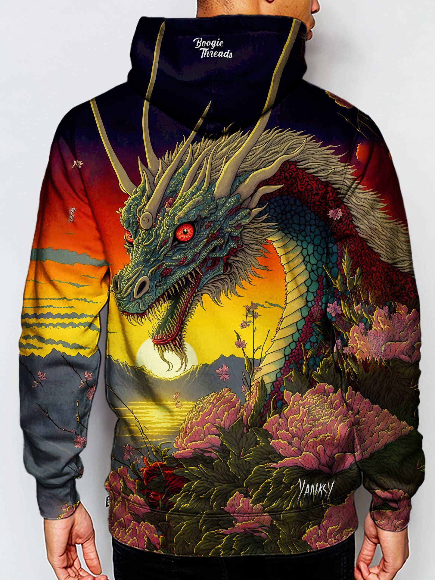 Embrace your unique style with this bright and colorful hoodie