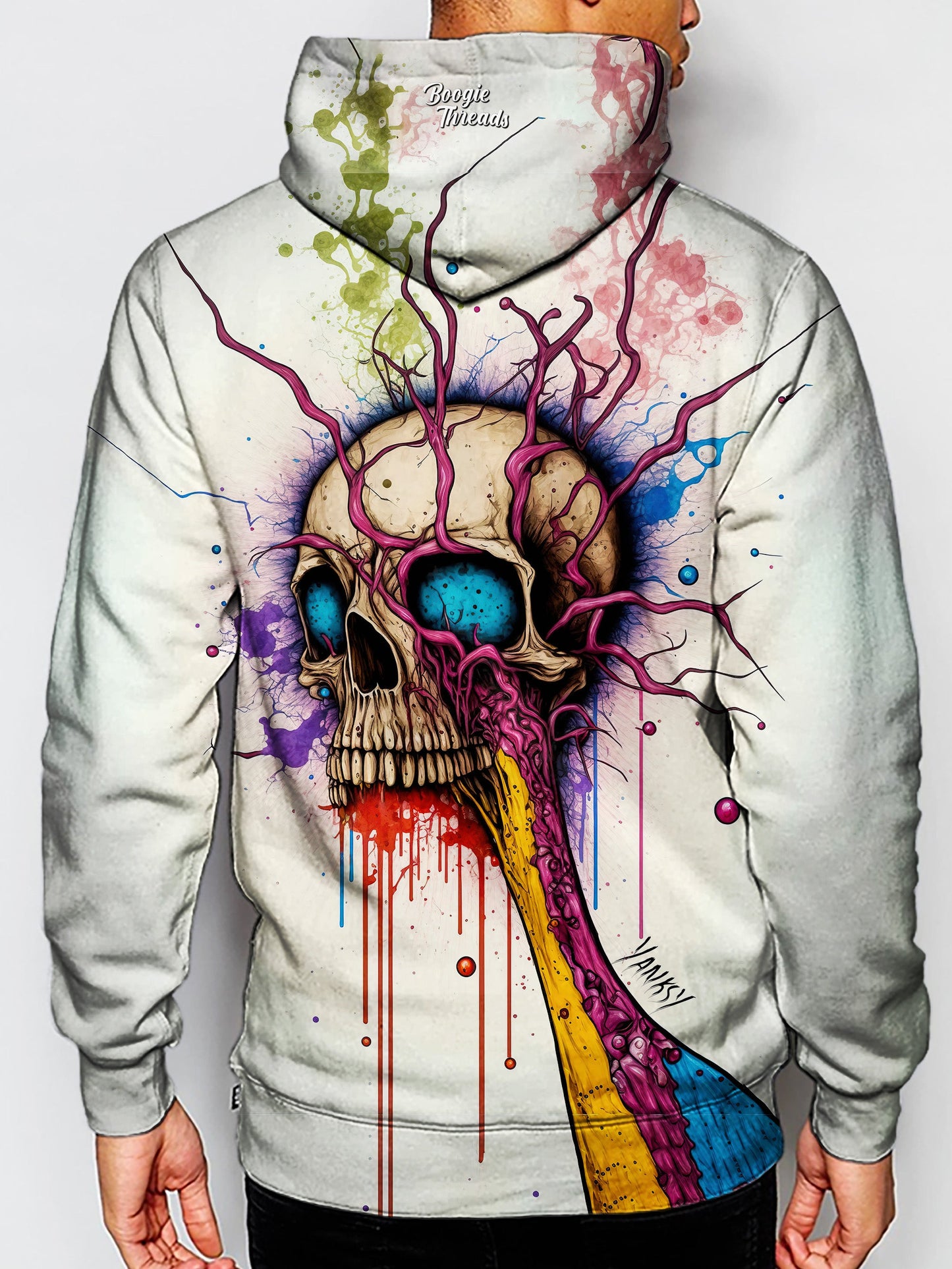Turn heads wherever you go with this mesmerizing and trippy hoodie