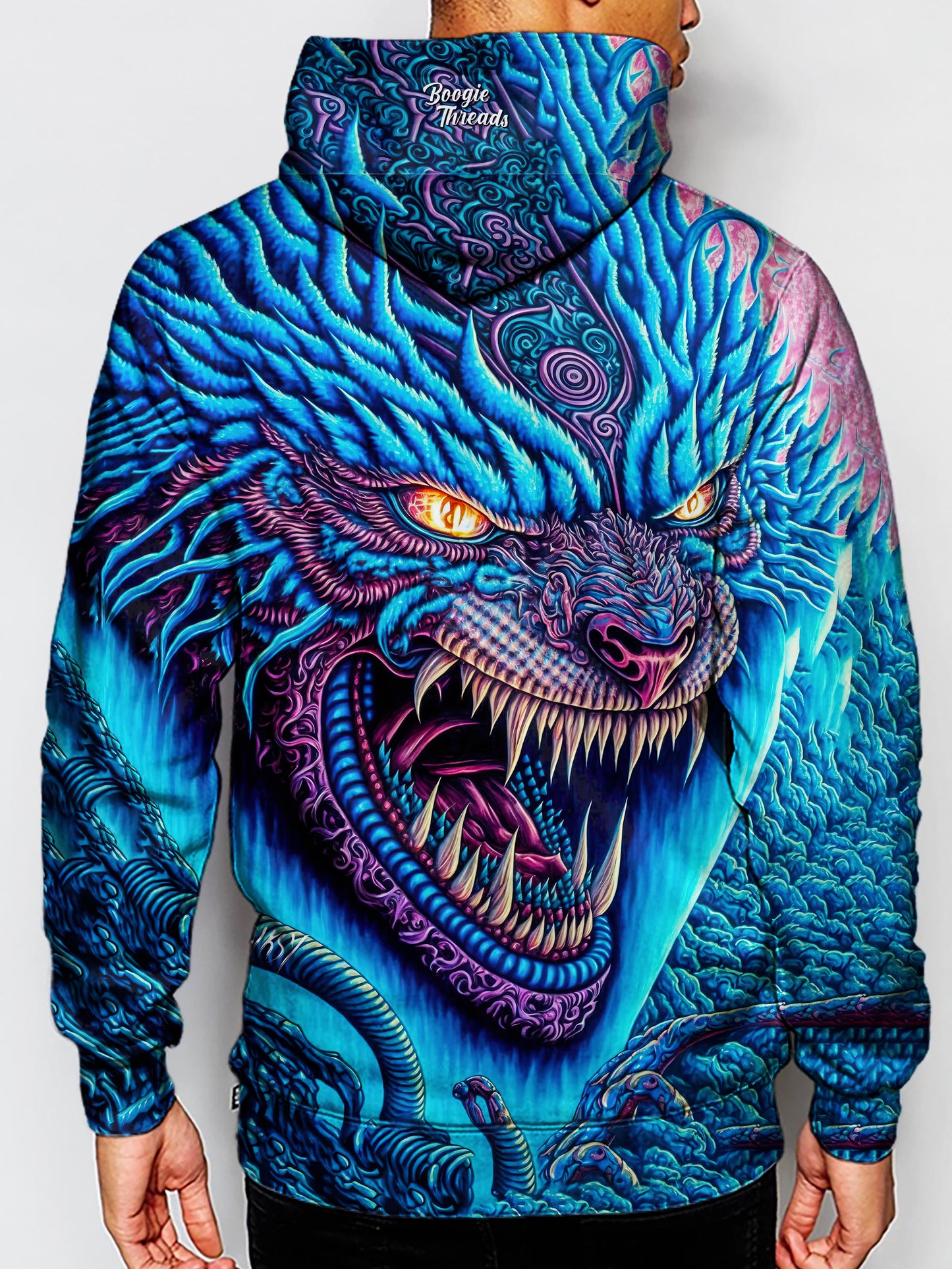 Stay comfortable and fashionable all night long at your next festival or rave with this cozy hoodie