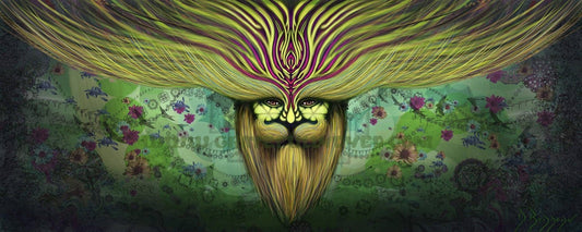 Original Visionary Artwork - Digital Painting - Psychedelic Poster Print - Trippy Artwork - GratefullyDyed