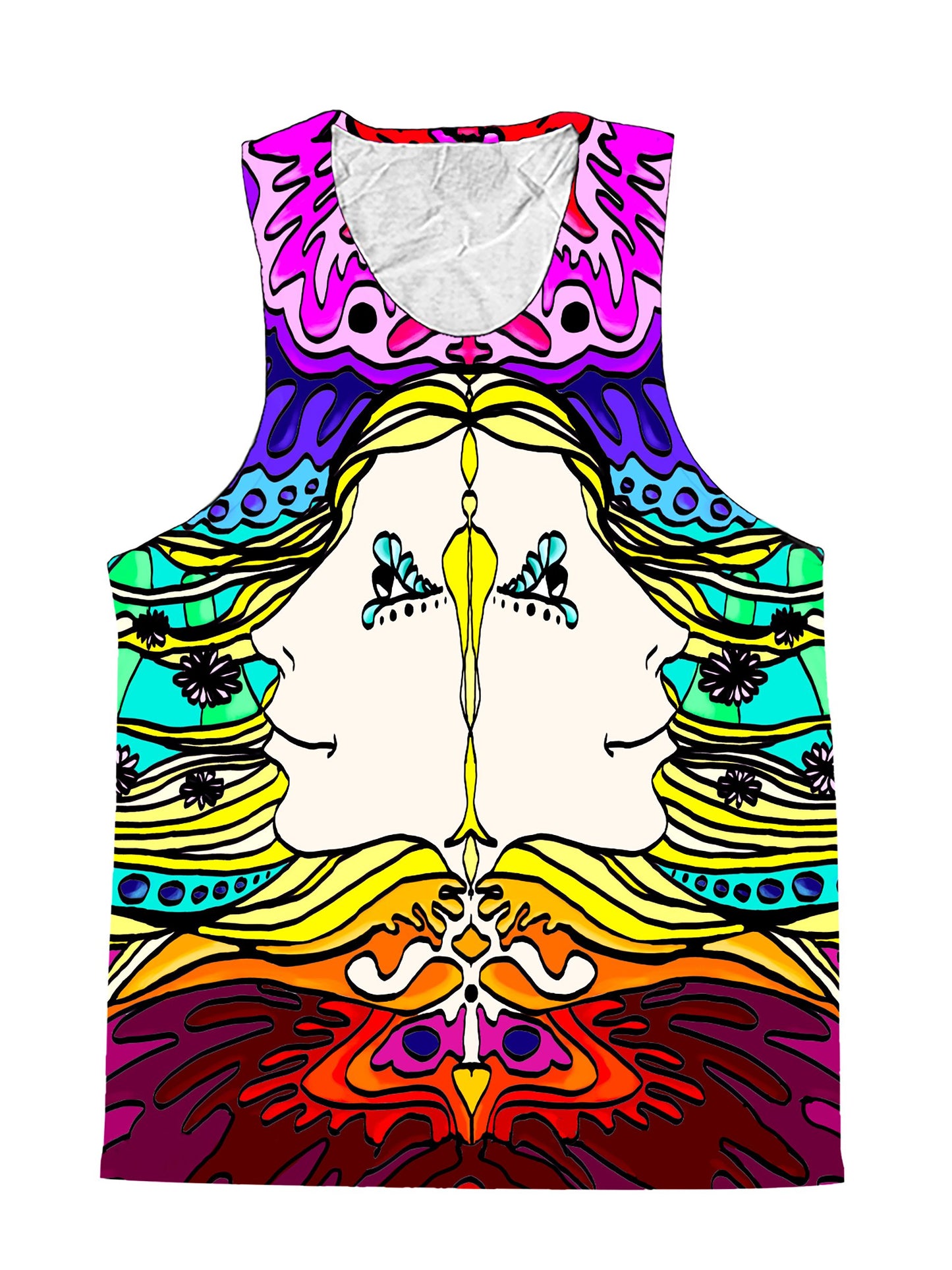 Insight And Mind Visionary Art Mandala Premium Tank Top - Boogie Threads