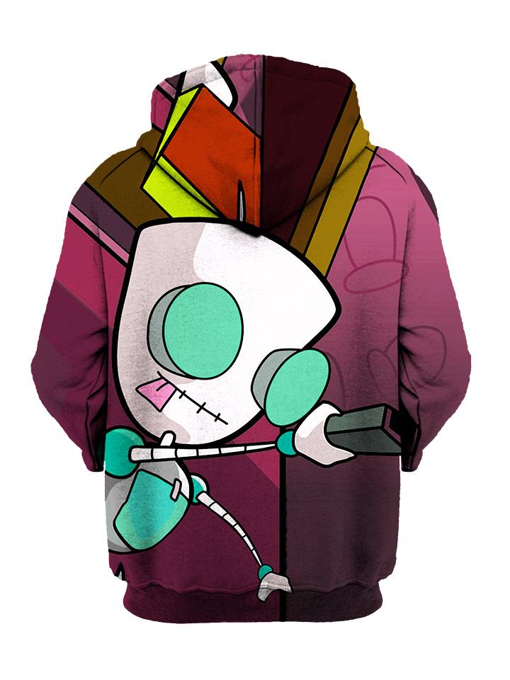 Back Of Invader Zim Pullover Hoodie