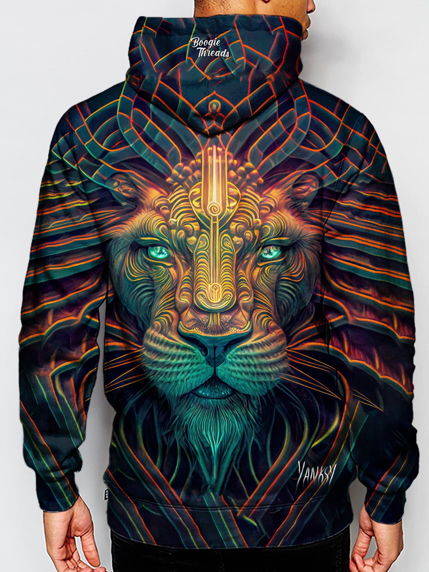 Stay comfortable and fashionable all night long at your next festival or rave with this cozy hoodie