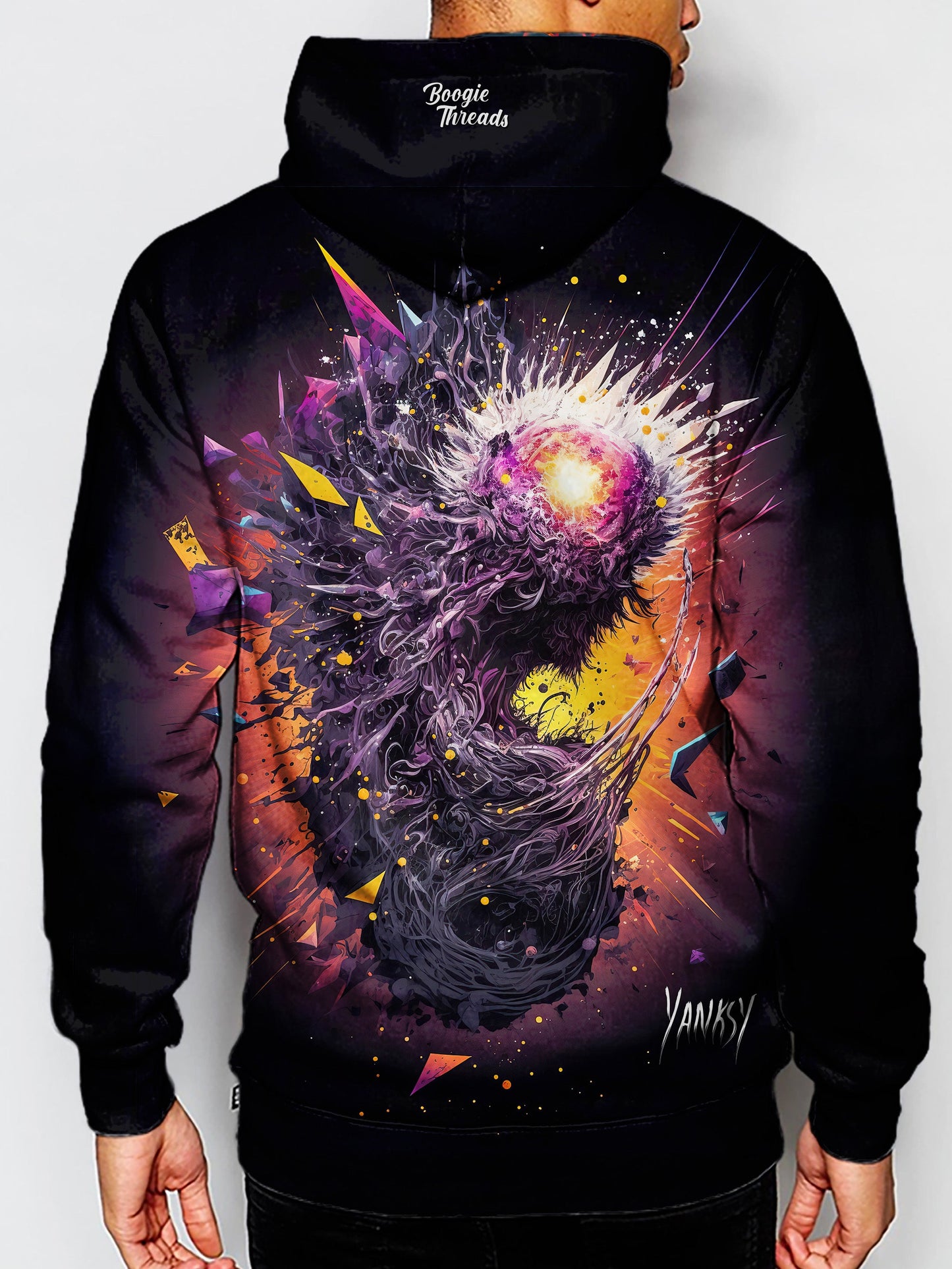 Embrace your unique style with this bright and colorful hoodie