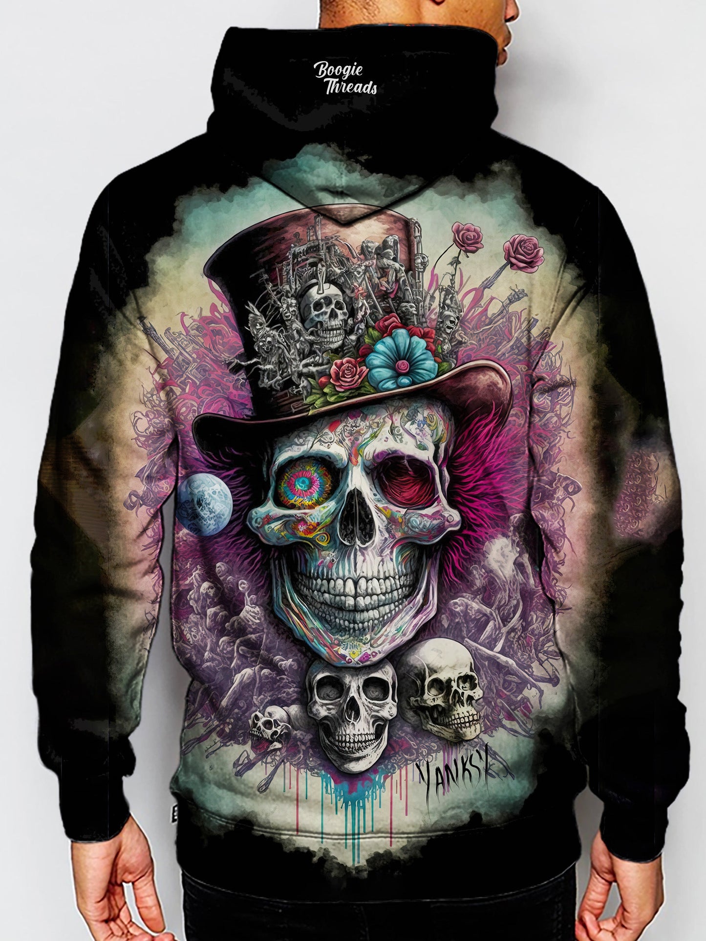 Experience the transformative power of psychedelic design with this one-of-a-kind hoodie