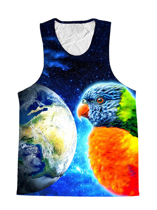 Mimic Parrot Galaxy Premium Tank Top - Boogie Threads